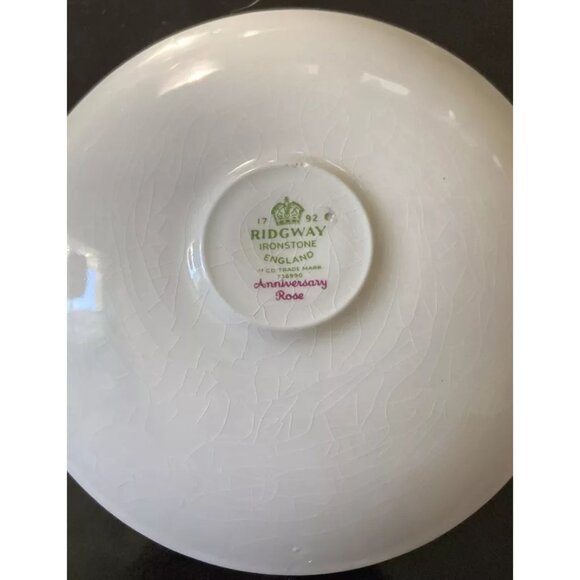 Ridgway Ironstone Anniversary Rose Tea Cup and Saucer - Picture 6 of 7